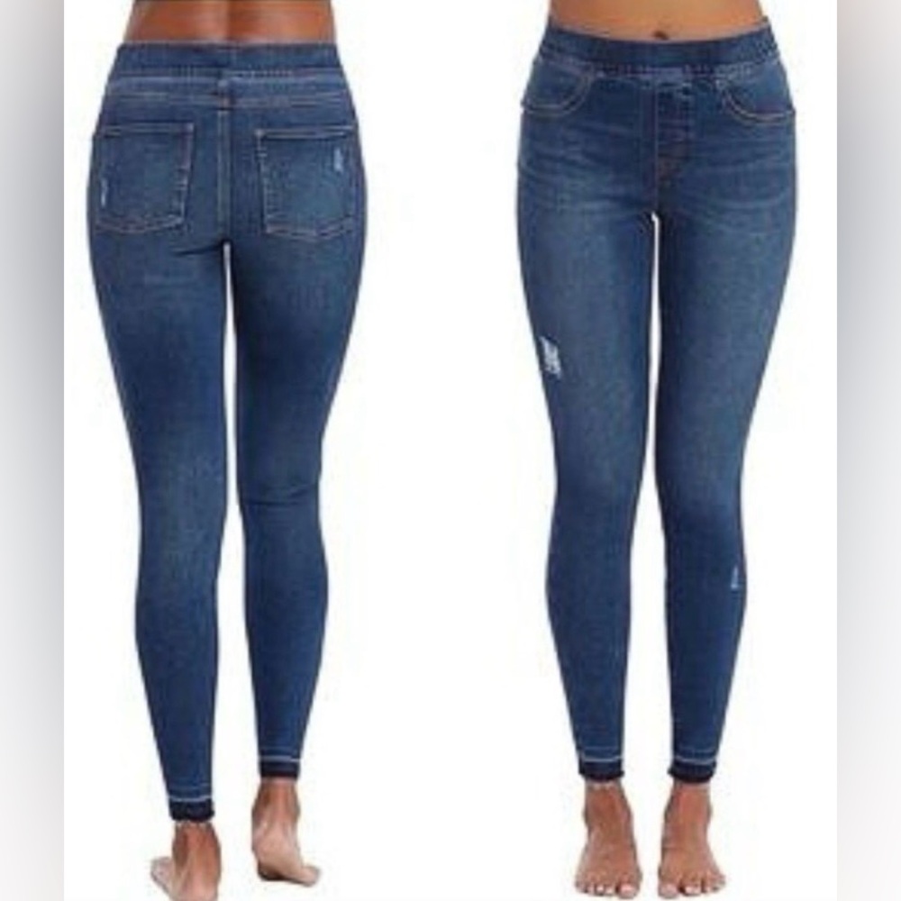 SPANX Distressed ankle skinny Rew Hem Sz XL NWT
